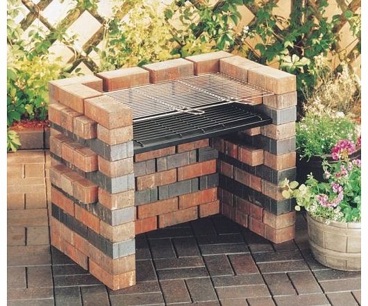 Grill and Charcoal Tray for Brick BBQ