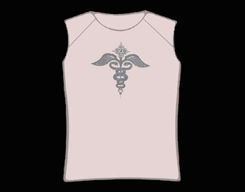 Tribal Wings Inside Out Vest T-Shirt