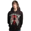 him Zip Hoodie - Ribs (Black)