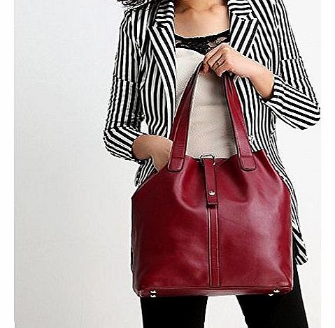 Women Vintage Decent Handbag Shoulder Bag Genuine Leather Tote Lady Purse Bag