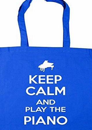 HippoWarehouse Keep Calm and Play the Piano Tote Shopping Gym Beach Bag 42cm x38cm, 10 litres