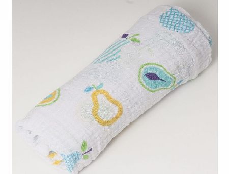 Hippychick Bubble Wrap Muslin Square Tutti Frutti Pears 2014
