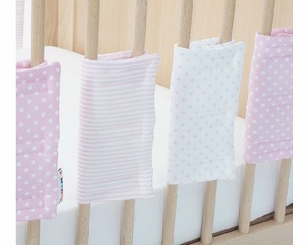 Hippychick Bumpsters 10 Cot Bar Bumpers Pink 2014