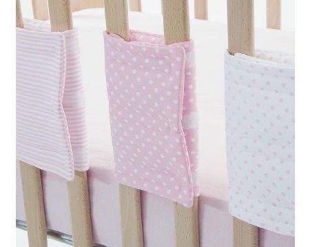 Hippychick Bumpsters 12 Cot Bar Bumpers Pink 2014