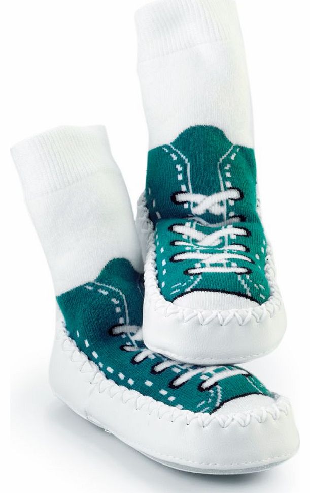 Hippychick Mocc On Turquoise Sneakers 18-24