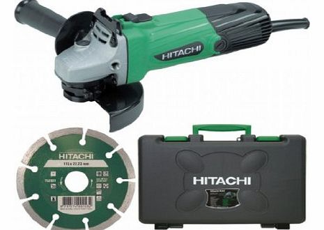 Hitachi G12SSCD Grinder 115mm   Diamond Blade   Case 240 Volt