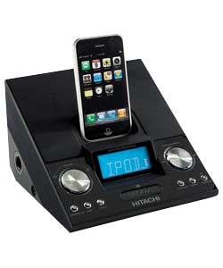 Hitachi iPod iPhone Clock Radio