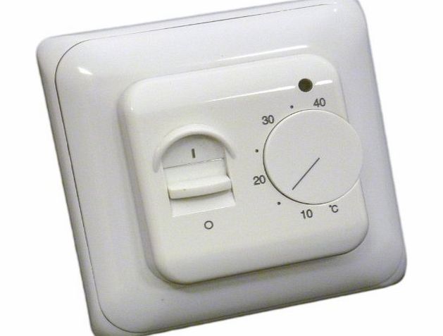 Hiwell Underfloor Heating Manual Thermostat. Simple to use! Suitable for almost all electric underfloor heating systems. 16Amp