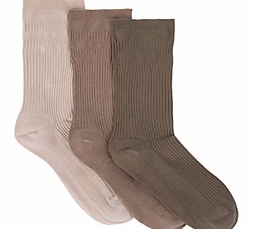 HJ Hall Cotton Softop Socks, Pack of 3, One