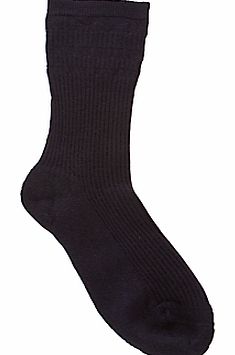 Cushion Sole Socks, One Size, Black