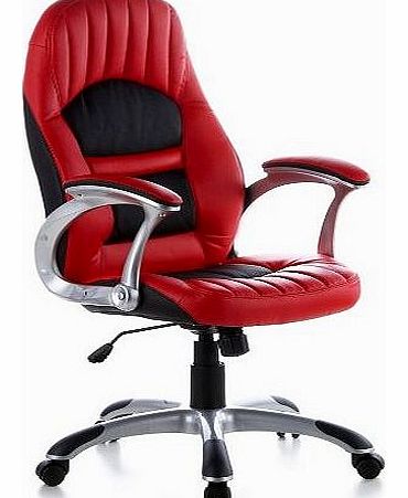 hjh OFFICE Executive chair office chair RACER 200 art leather red / black (THE ORIGINAL ONE)