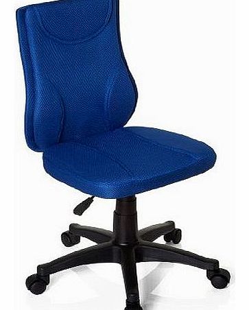 hjh OFFICE  Kiddy Base 670430 Childs Office Swivel Chair Blue