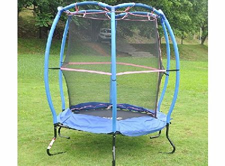 HLC Junior Outdoor Garden Childrens/Kids Bouncy Trampoline amp; Safety Protective Net Enclosure Blue, Best Christmas Birthday Gift