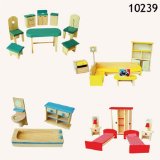Furniture for dollhouse, set of 21 pcs.
