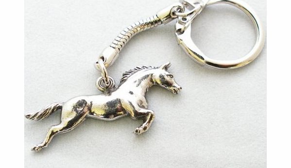 Hoardersworld Horse Key-ring, Keychain in Fine English Pewter, Handmade
