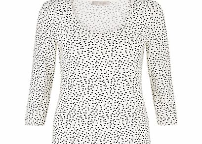 Hobbs Bria Top, Ivory / Black