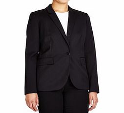 Gelsey black wool blend blazer