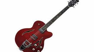 Hofner Verythin Single Cutaway Electric Guitar Red