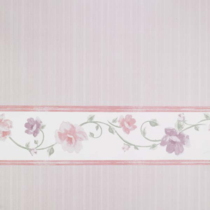 Holden Laura Textured Wallpaper Border Rose 29826