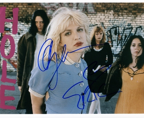 HOLE 10 x 8 SIGNED BY COURTNEY LOVE & ERIC