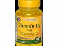 Vitamin D3 Tablets 25ug -