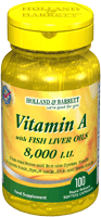 Holland and Barrett Vitamin A Capsules (8000 i.u.)
