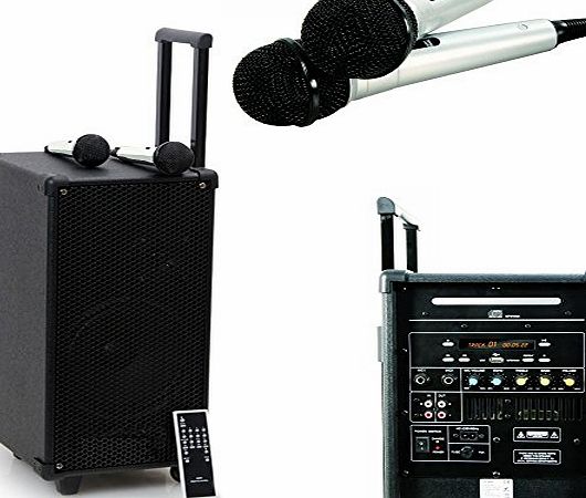 Hollywood ibiza 8-MINI Active Portable PA System (CD, V MP3 Player amp; 160W Max) - Black