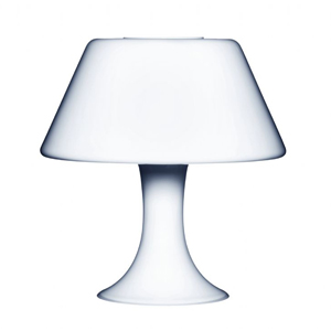 Holmegaard Lighting Holmegaard One Glass Table Lamp Made From Hand Blown White Glass