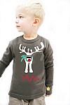 Personalised brown reindeer T-shirt