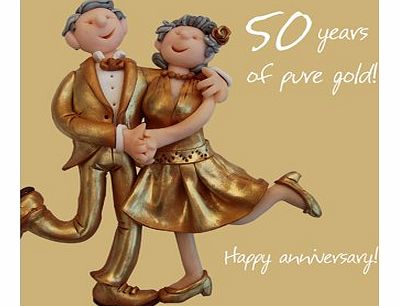 Holy Mackerel 50th Wedding Anniversary Card