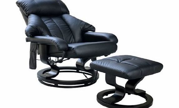 Homcom Luxury Fuax leather Chair Recliner Electric Massage Chair Sofa 10 Massager Heat with Foot Stool Cream
