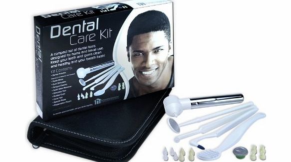 Home and More Store Ltd Home and More Store Mens Dental Care Kit Whitens Teeth, Freshens Breath,Removes Stains, includes Dental Polisher, Gum Stimulator and More