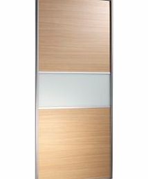Home Decor Contemporary Oak Effect Sliding Wardrobe Door