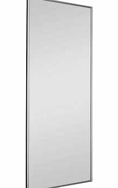 Home Decor Innovations Mirror Sliding Wardrobe Door with Silver Frame