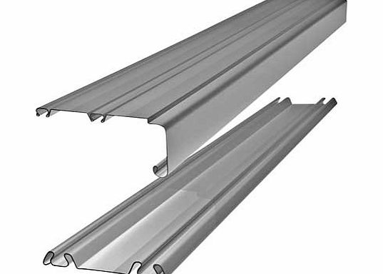 Home Decor Innovations Silver Trackset for Sliding Wardrobe Doors - 142