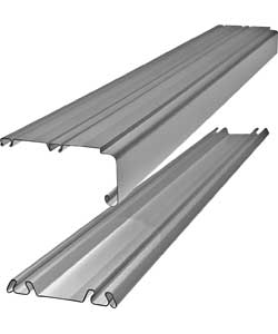 Home Decor Innovations Silver Trackset for Sliding Wardrobe Doors -