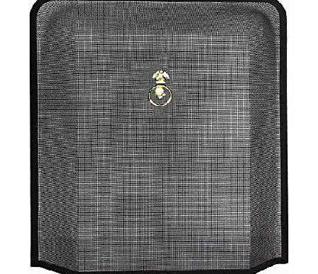 Home Discount Fire Guard, Black amp; Brass FREE DELIVERY