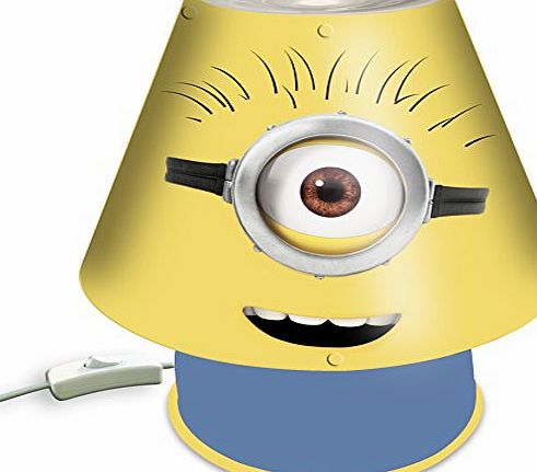 Despicable me minions kool lamp childrens boys girls bedroom light bedside table lamp yellow blue