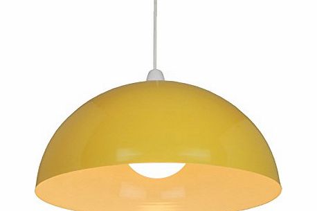 Home Lighting Market SP450-Y 35cm Yellow Metal Dome Ceiling Pendant Shade
