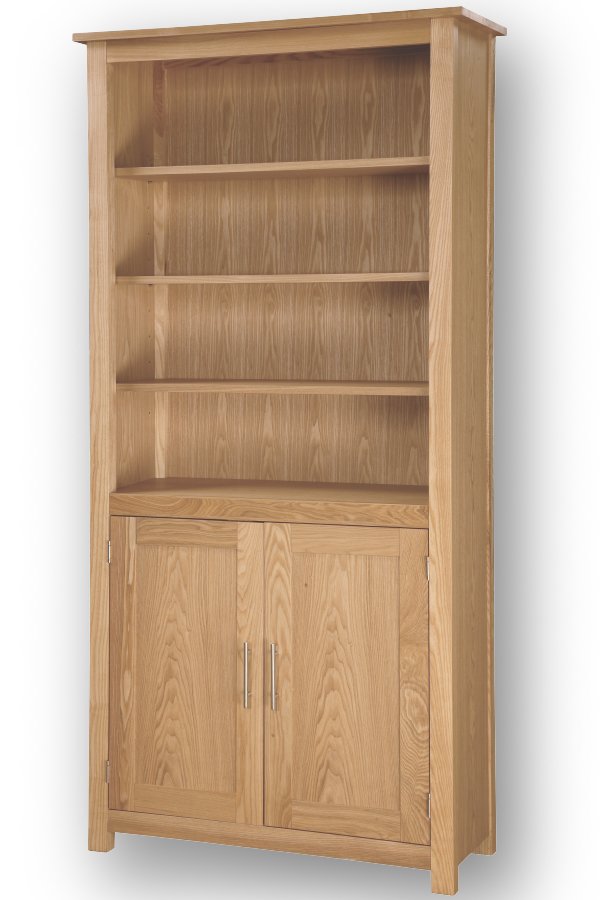 home Office Ash Cupboard Bookcase