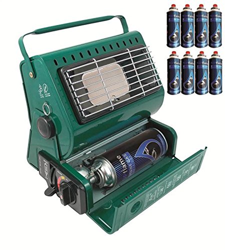 Portable Gas Heater + 8 Gas Refills Barbeque Bbq