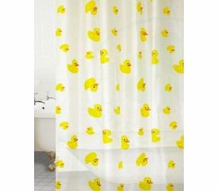 Home Range Online Peva Duck Shower Curtain Colour: Yellow