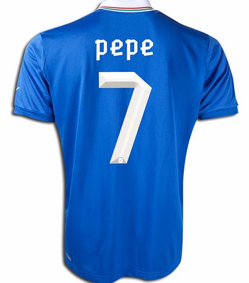 Home Shirts Puma 2012-13 Italy Home Shirt (Pepe 7)