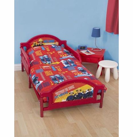 Home Sweet Home Fireman Sam Alarm Boys Junior Toddler Cot Bed Set 4 in 1