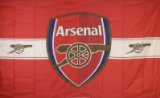 OFFICIAL ARSENAL FC 5 FOOT X 3 FOOT CRESTED FLAG
