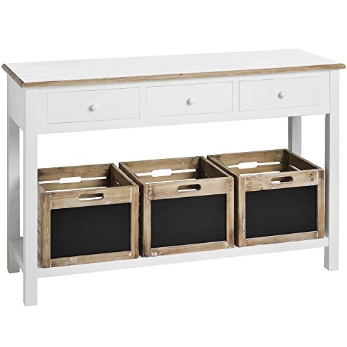 Home Works  Shabby Chic - French Styled - 13706 - Hampshire Hall Unit With 3 Storage Boxes