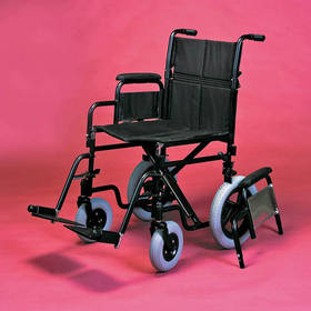 Ebony Steel Attendant Wheelchair
