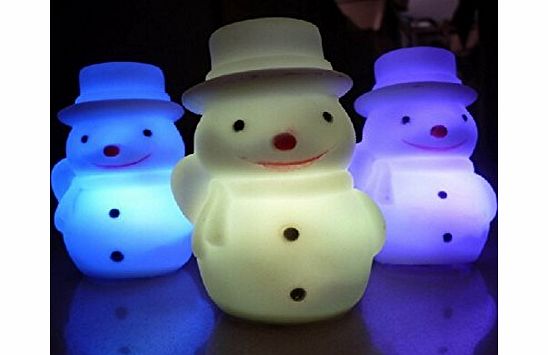 homedecoam Colors Changing LED Christmas Snowman Night Lights Lamp for Party Bedroom Decor Wedding Christmas