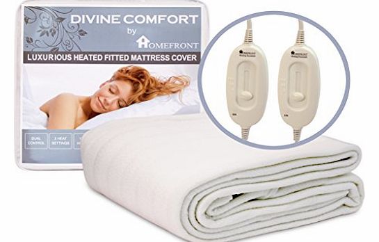 HOMEFRONT FULLY FITTED WASHABLE SUPER SIZE DUAL CONTROL MATTRESS COVER (203 x 182cm)