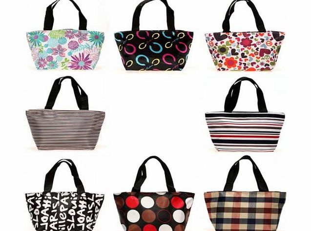 homeking 1pcs Lunch Picnic Dining Shopping Travel Tote Bag Zipper Handbag